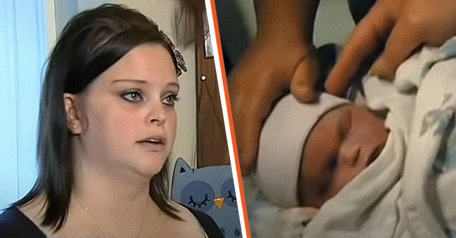 Bild von Valarie Watts [Links]; Bild von Watts Totgeburt Noah [Rechts] | Quelle: Youtube.com/FOX 9 Minneapolis-St. Paul