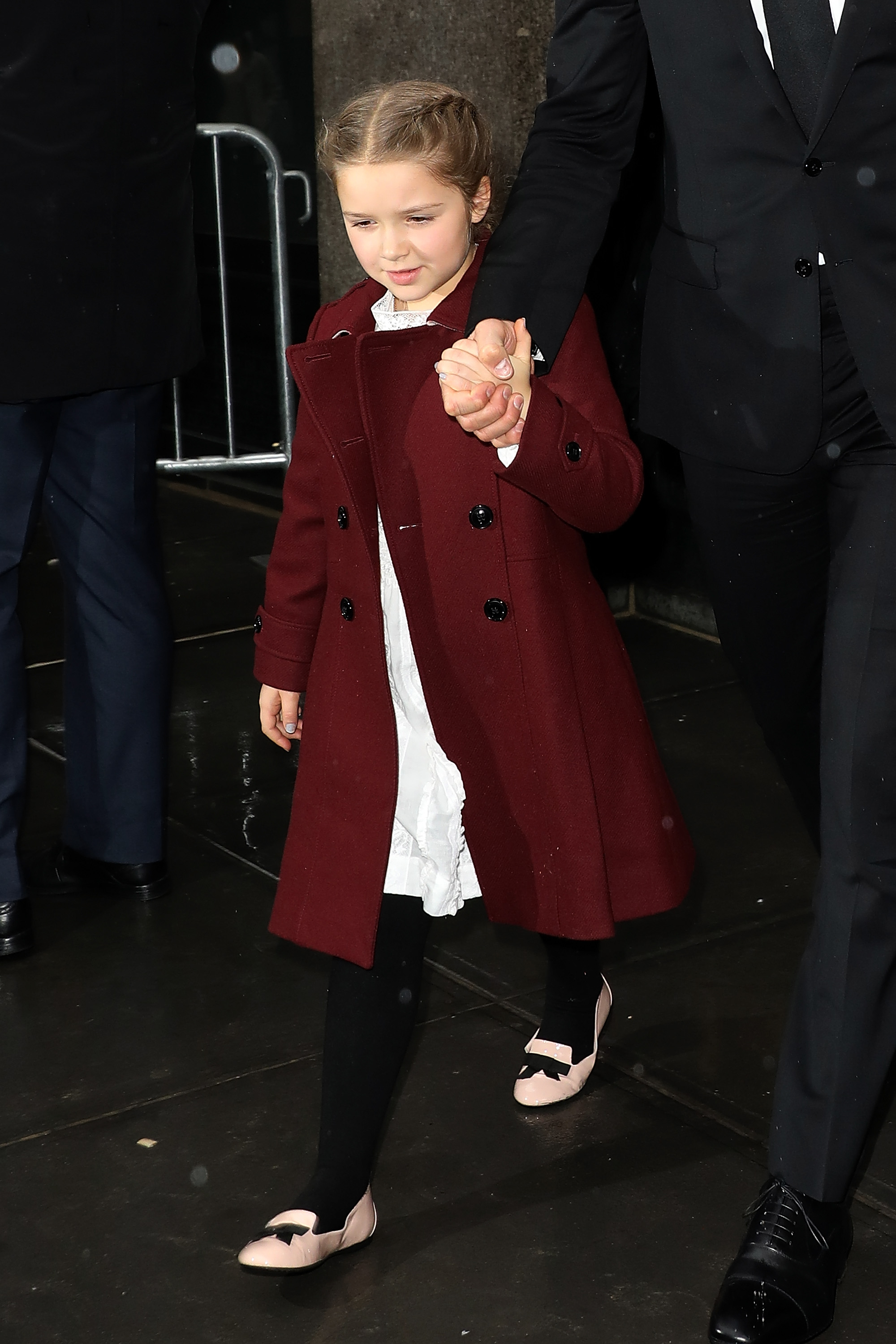 Harper Beckham wurde am 11. Februar 2018 in New York City gesichtet | Quelle: Getty Images