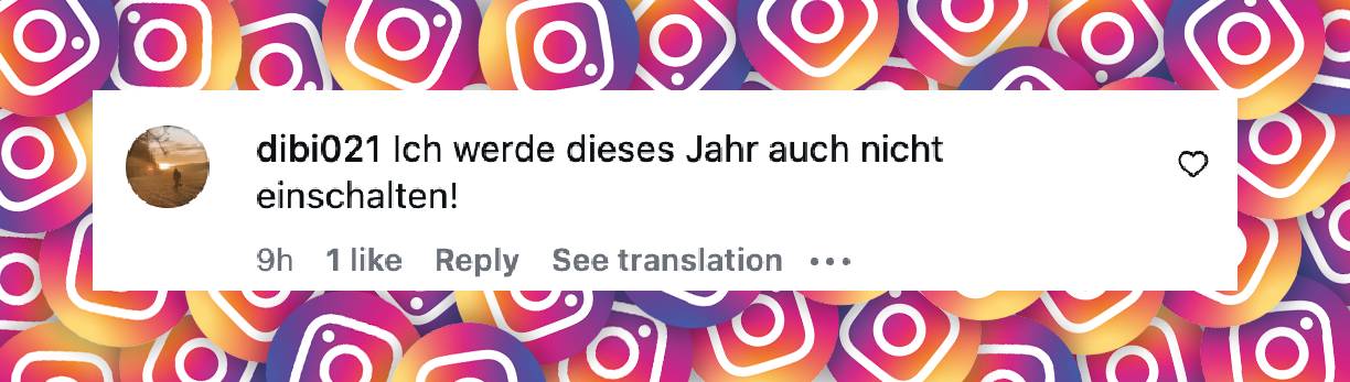Instagram-Kommentar | Quelle: instagram.com/ichbineinstar.rtl