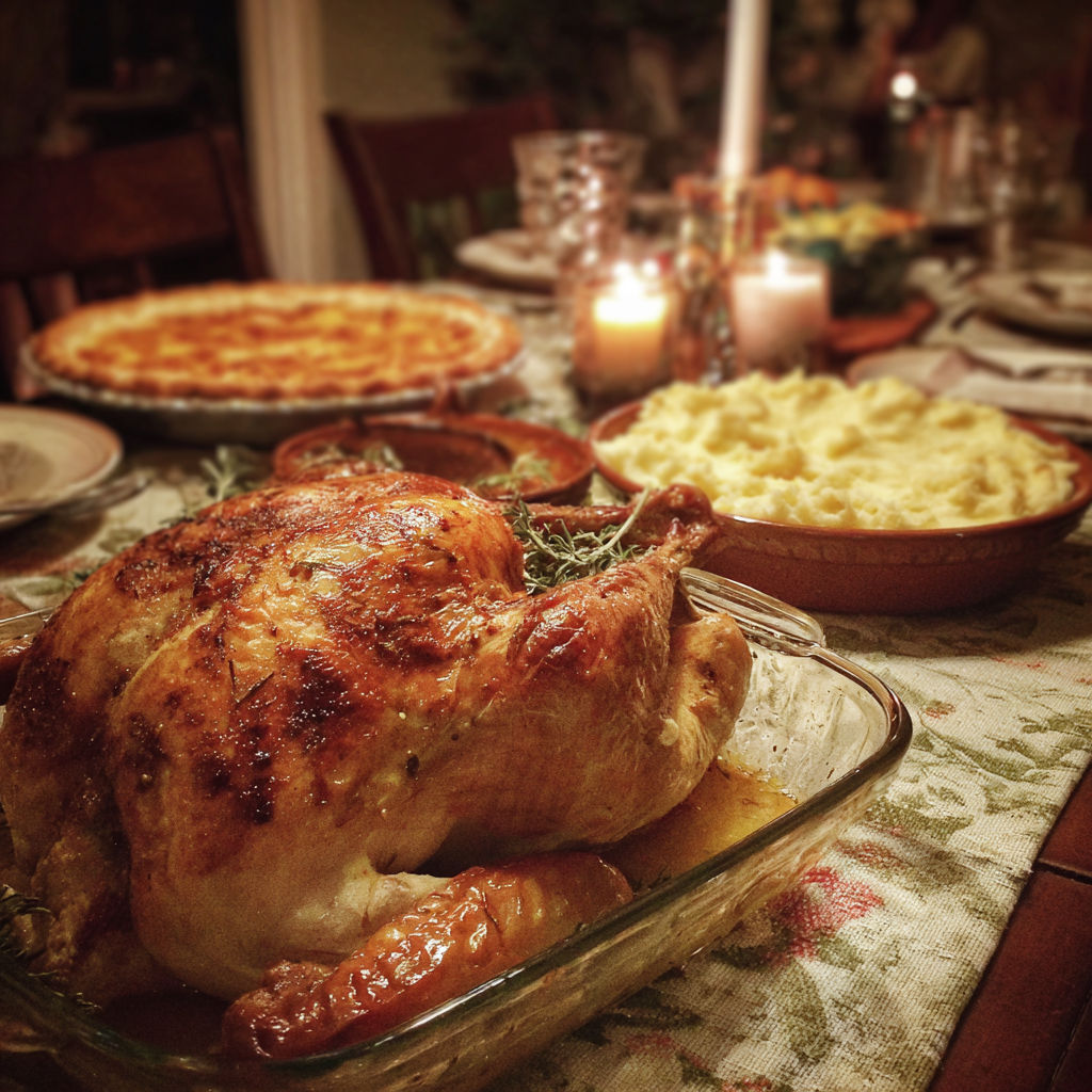 Essen auf einem Tisch | Quelle: Midjourney