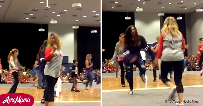 Eine Mutter schockierte ihre Tochter mit fantastischen Tanzschritten (Video)