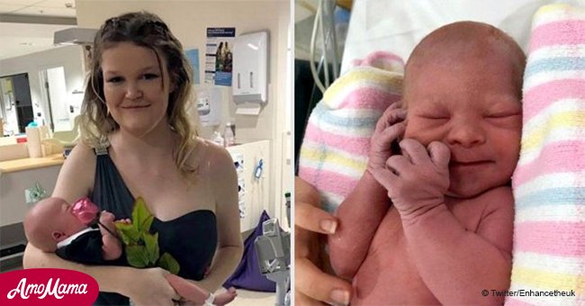 Die jüngste Mutter, dessen Baby mit Down-Syndrom geboren wurde, feierte ihren Abschlussball im Krankenhaus