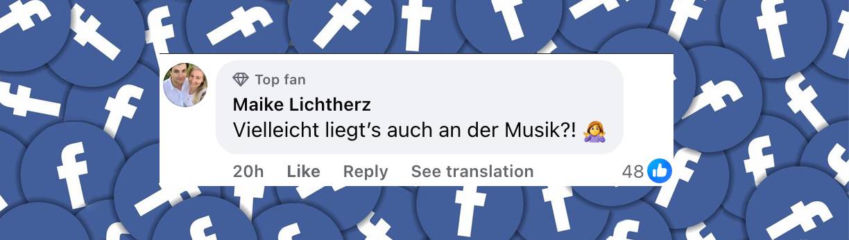 Enttäuschte Fans machen ihrem Ärger Luft: Unter Nina Chubas Beitrag hagelt es Kritik. | Quelle: facebook.com/SWR3/posts/pfbid0peV99eSthQvGo8C7e5YhQ4ti9GKv9SYjjeJKwHo4GBQsGzS9DM2ZX8nn9ztxahgDl?comment_id=2398680837322911