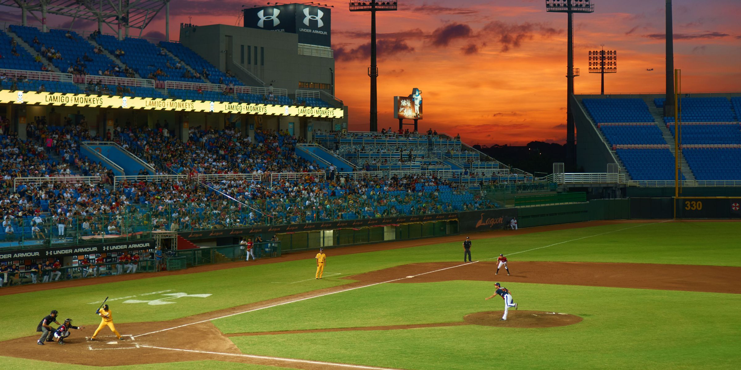 Ein Baseballspiel, das gerade in einem Stadion stattfindet | Quelle: Pexels