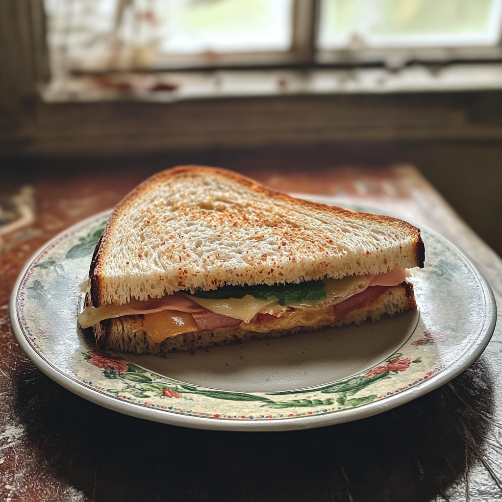 Ein Sandwich auf einem Teller | Quelle: Midjourney