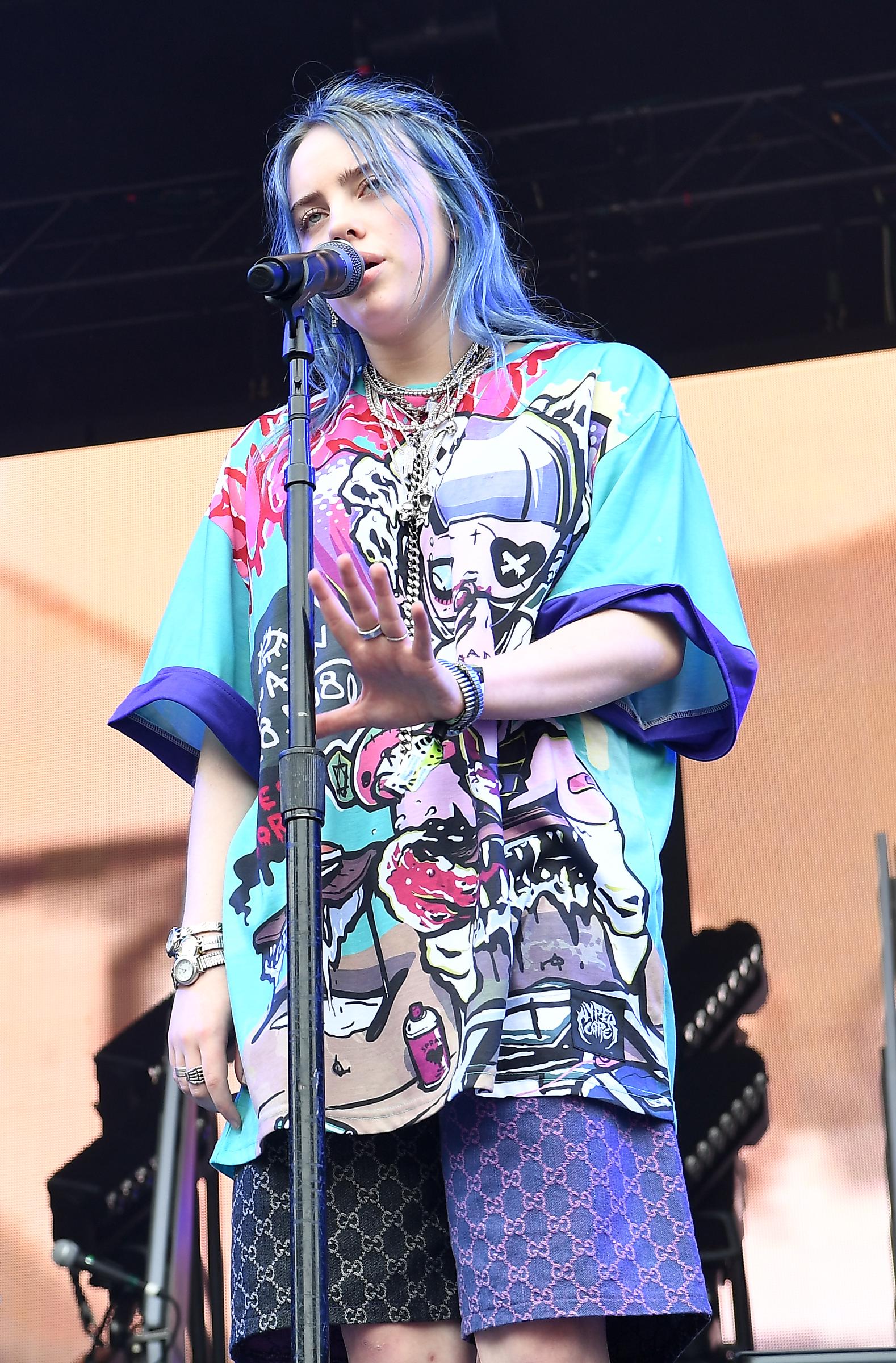 Billie Eilish tritt am 16. September 2018 bei einem Konzert in der Music Midtown in Atlanta, Georgia, auf. | Quelle: Getty Images