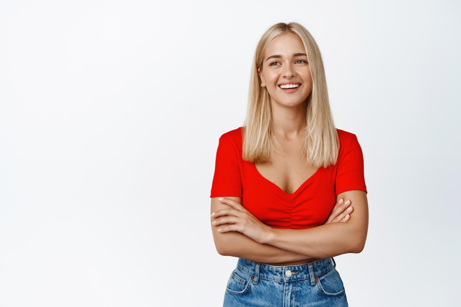 Eine lachende Frau | Quelle: Freepik