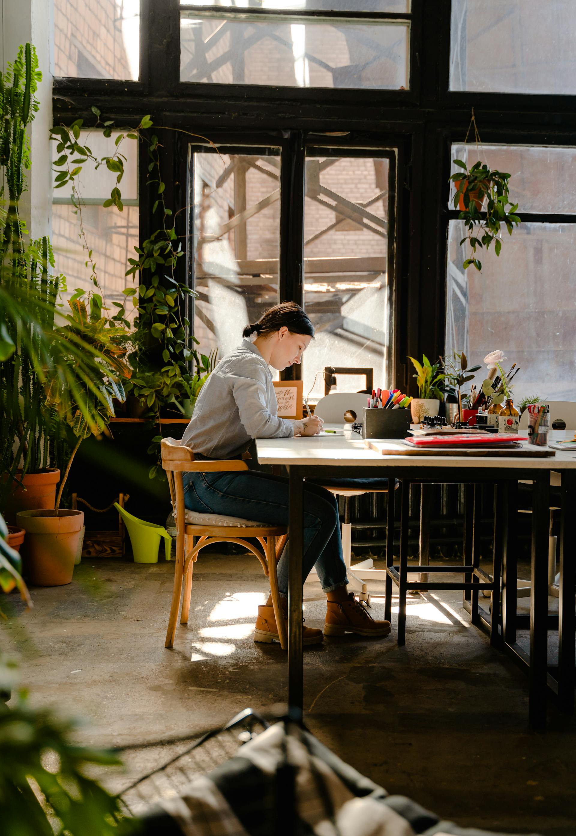 Eine Frau arbeitet an einem Handwerksprojekt | Quelle: Pexels