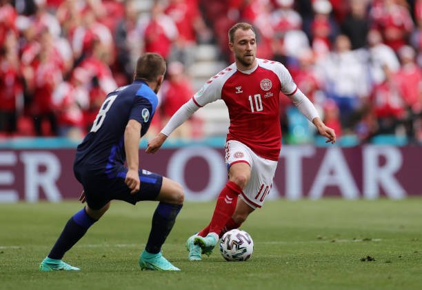 Christian Eriksen beim Spiel Dänemark-Finnland | Foto: Getty Images
