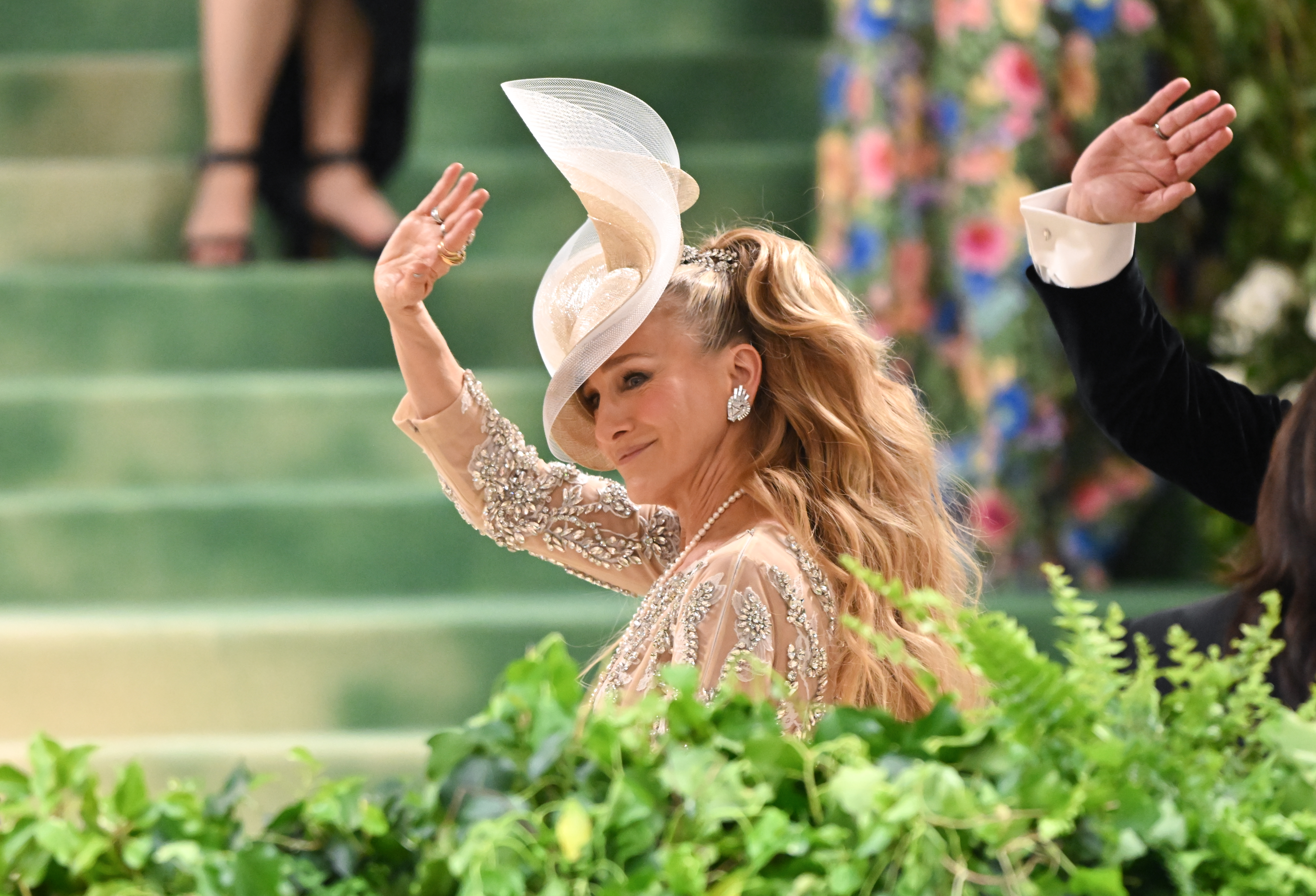 Sarah Jessica Parker besucht die Met Gala 2024 mit dem Thema "Sleeping Beauties: Reawakening Fashion", am 6. Mai 2024 in New York. | Quelle: Getty Images