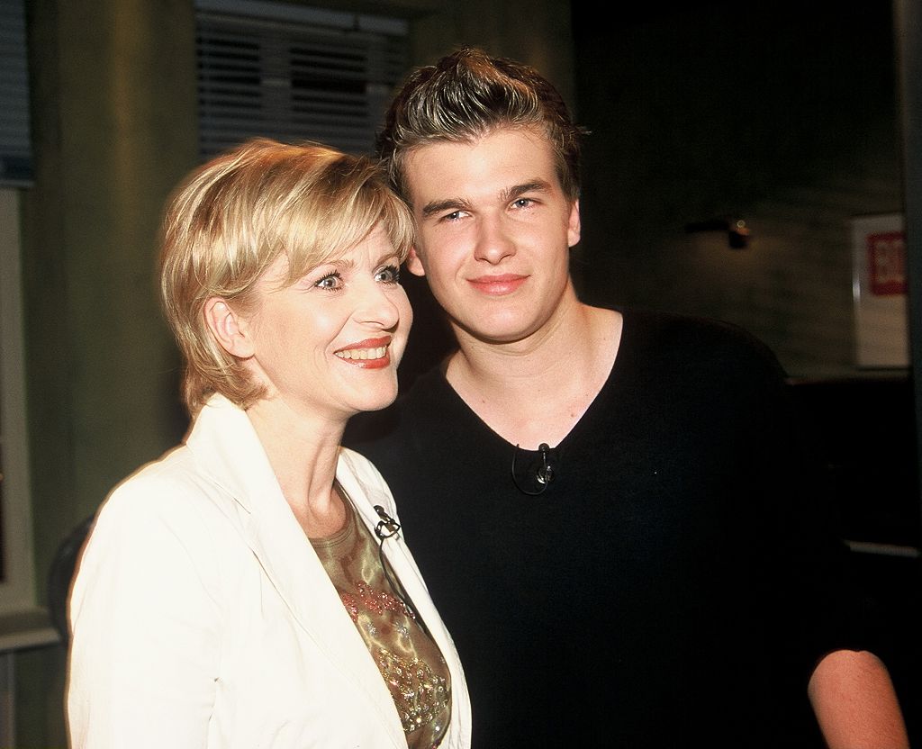 Carmen Nebel mit Sohn Gregor Nebel, 01.01.2002 | Quelle: Getty Images