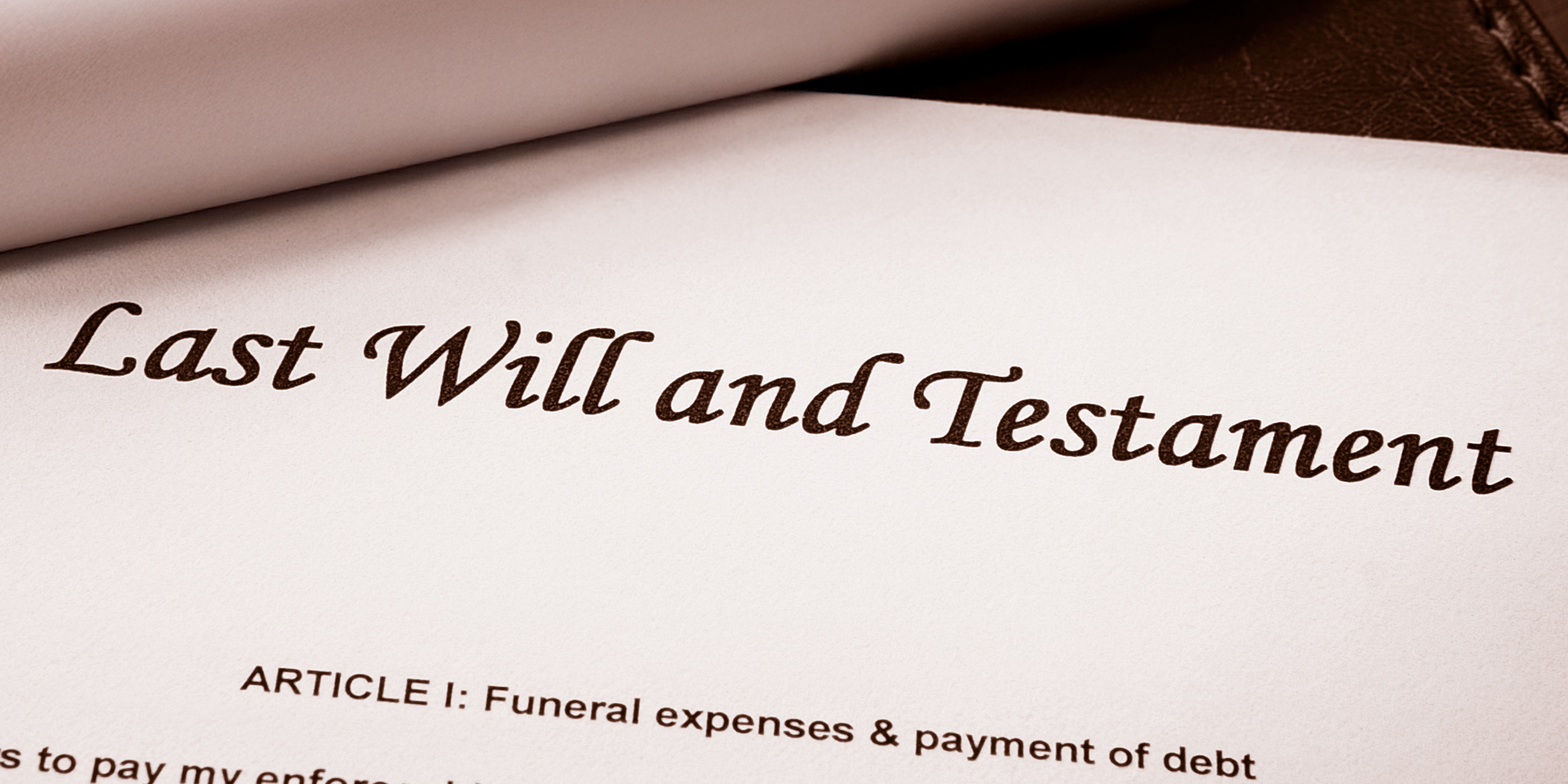 Ein Dokument des letzten Willens und Testaments | Quelle: Shutterstock