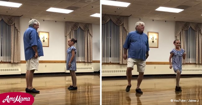 Tanzendes Großvater-Enkelin-Duo wird im Internet viral