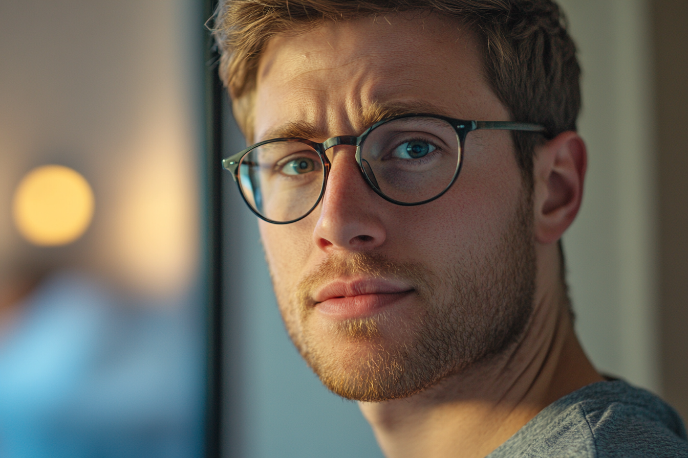 Ein Mann, der geradeaus schaut | Quelle: Midjourney