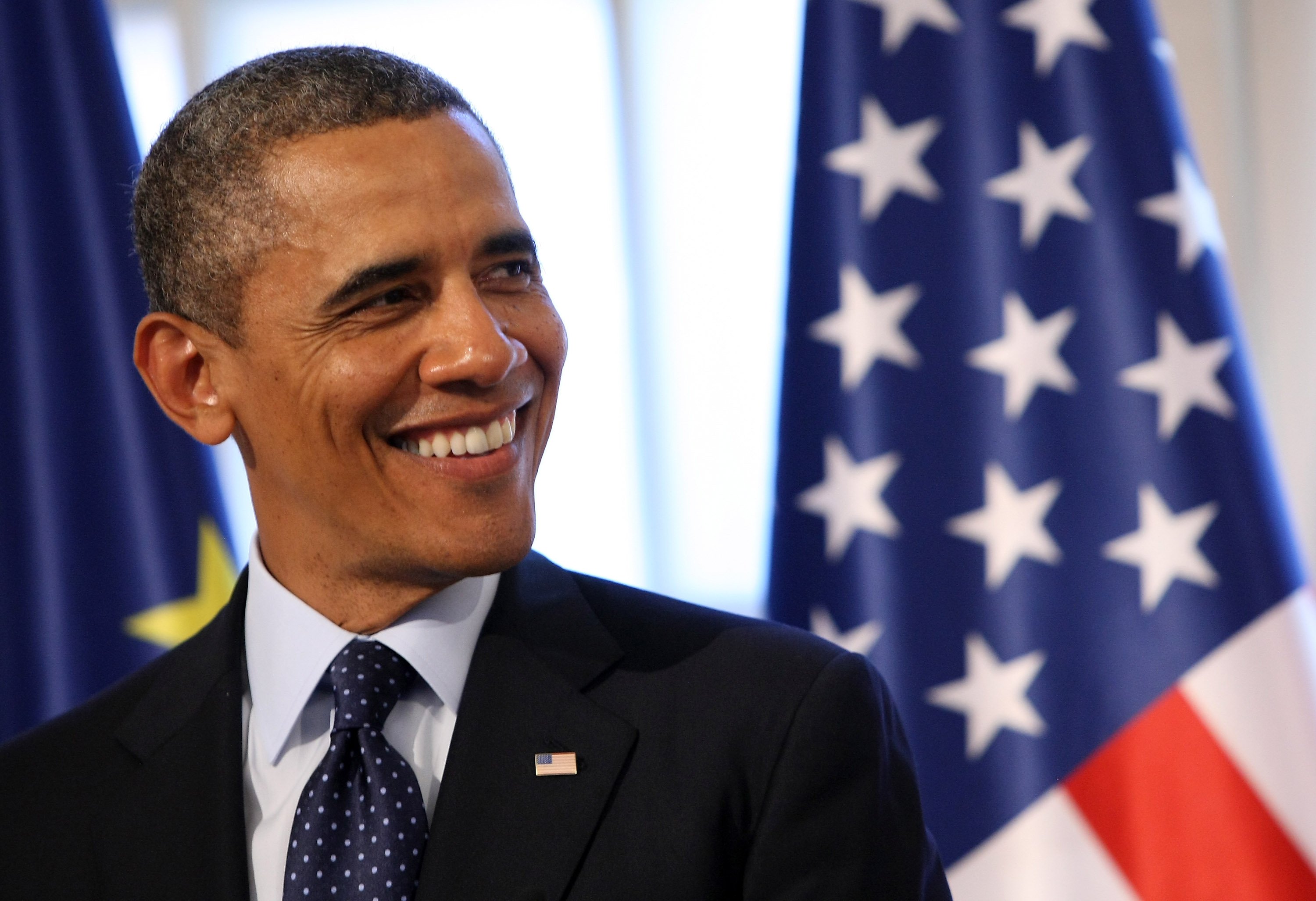 Barack Obama im Schloss Schloss Charlottenburg am 19. Juni 2013 in Berlin, Deutschland. | Quelle: Getty Images