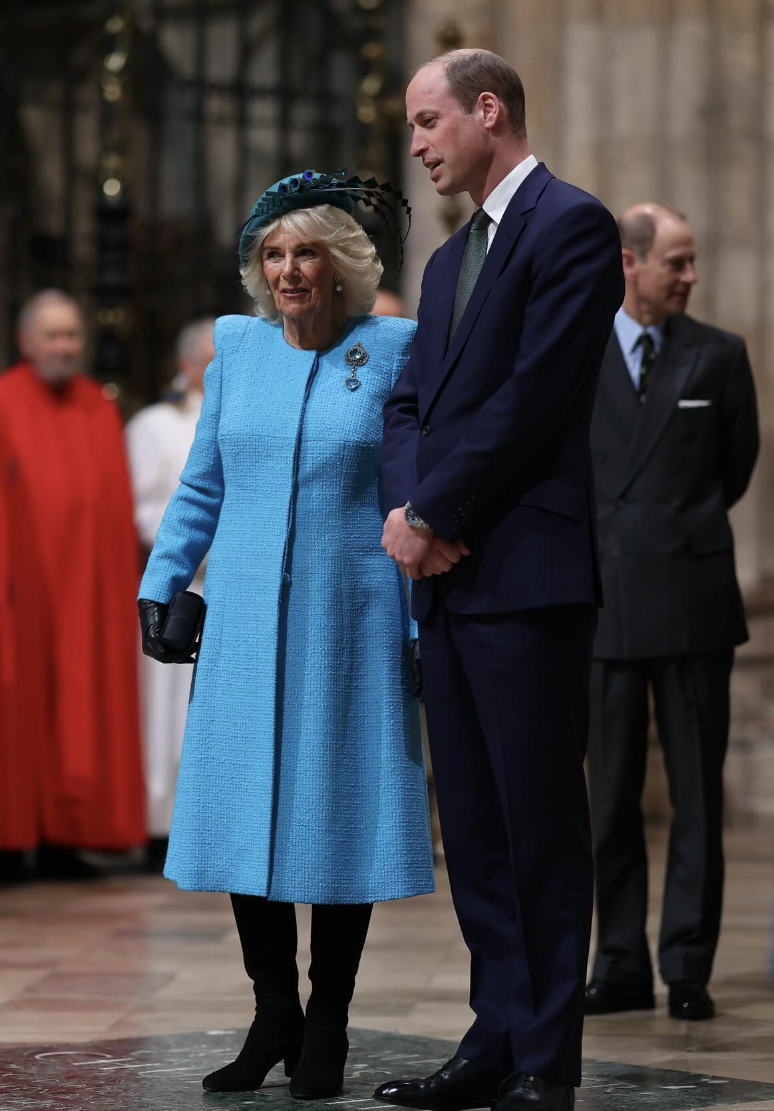 Königin Camilla und Prinz William während der Feier zum Commonwealth Day, datiert auf März 2024 | Quelle: Instagram/theroyalfamily/