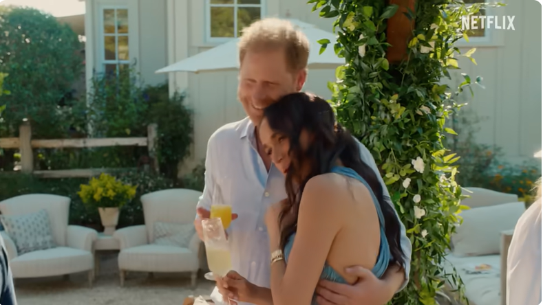 Meghan Markle und Prinz Harry im Trailer für die Lifestyle-Show auf Netflix „With Love, Meghan“ | Quelle: Youtube/Netflix