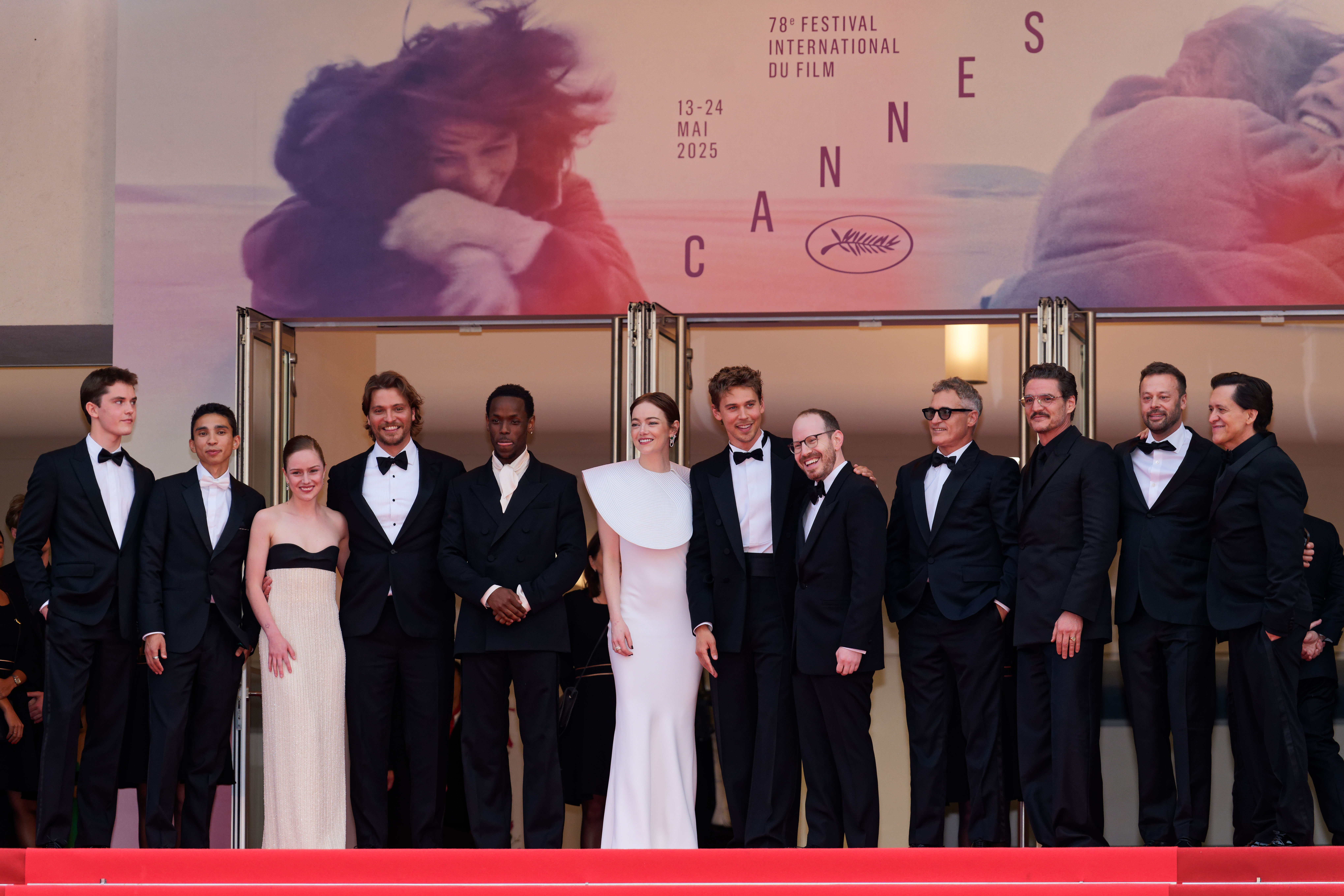 Die Schauspieler und Kreativen Mitwirkenden auf dem rotten Teppich in Cannes