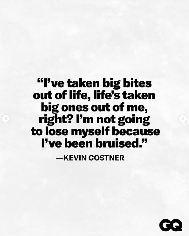 Eine Aussage von Kevin Costner während seines jüngsten Interviews mit GQ, gepostet am 20. Mai 2024 | Quelle: Instagram/gq und kevincostner