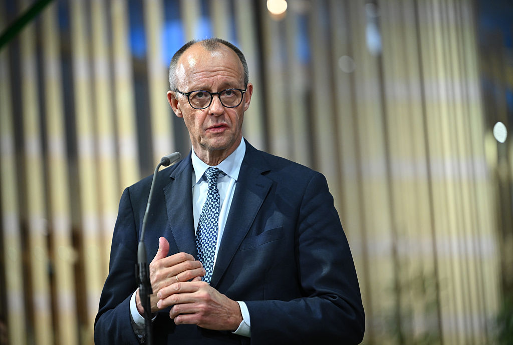 20. Januar 2026, Berlin: Bundeskanzler Friedrich Merz (CDU) gibt nach einem Rundgang durch die 90. Internationale Grüne Woche eine Pressekonferenz. | Quelle: Getty Images