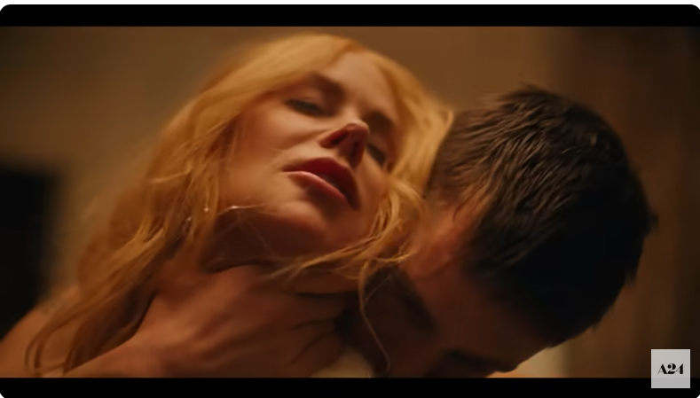 Nicole Kidman und Harris Dickinson in der Hauptrolle in "Babygirl" aus einem Beitrag vom 1. Oktober 2024 | Quelle: Youtube/@A24