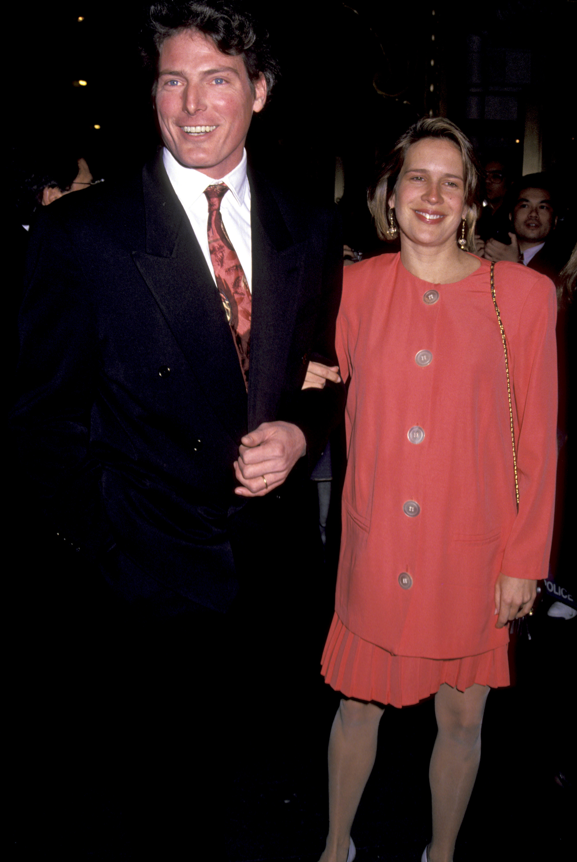 Christopher und Dana Reeve während der "Streetcar"-Benefizveranstaltung am 14. April 1992 in New York City | Quelle: Getty Images