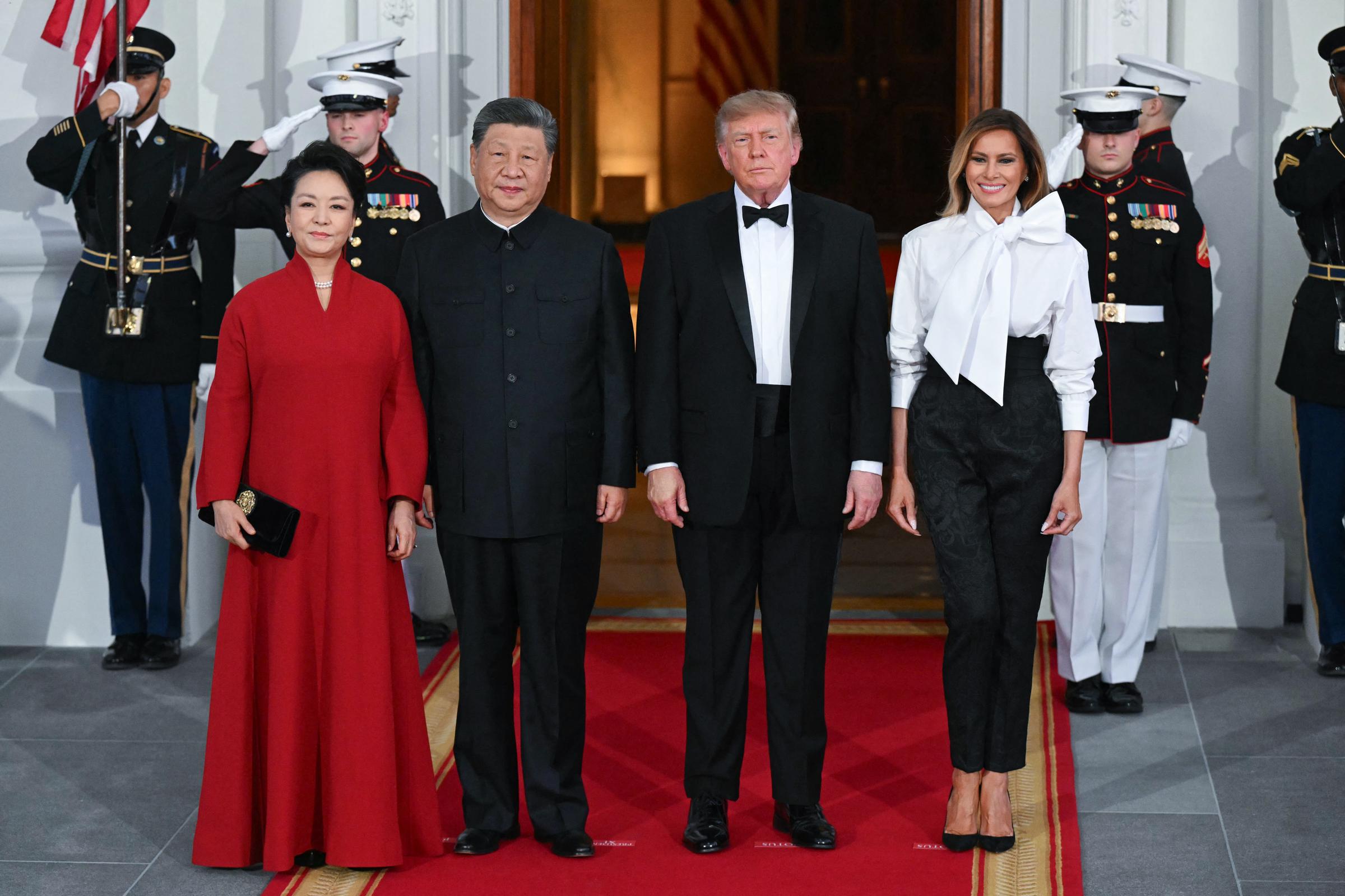 Der Besuch von Xi Jinping und Peng Liyuan in Washington versetzte Melania wieder in eine der traditionellsten Rollen einer First Lady: die Mitorganisation eines offiziellen Staatsanlasses im Weißen Haus. | Quelle: Getty Images