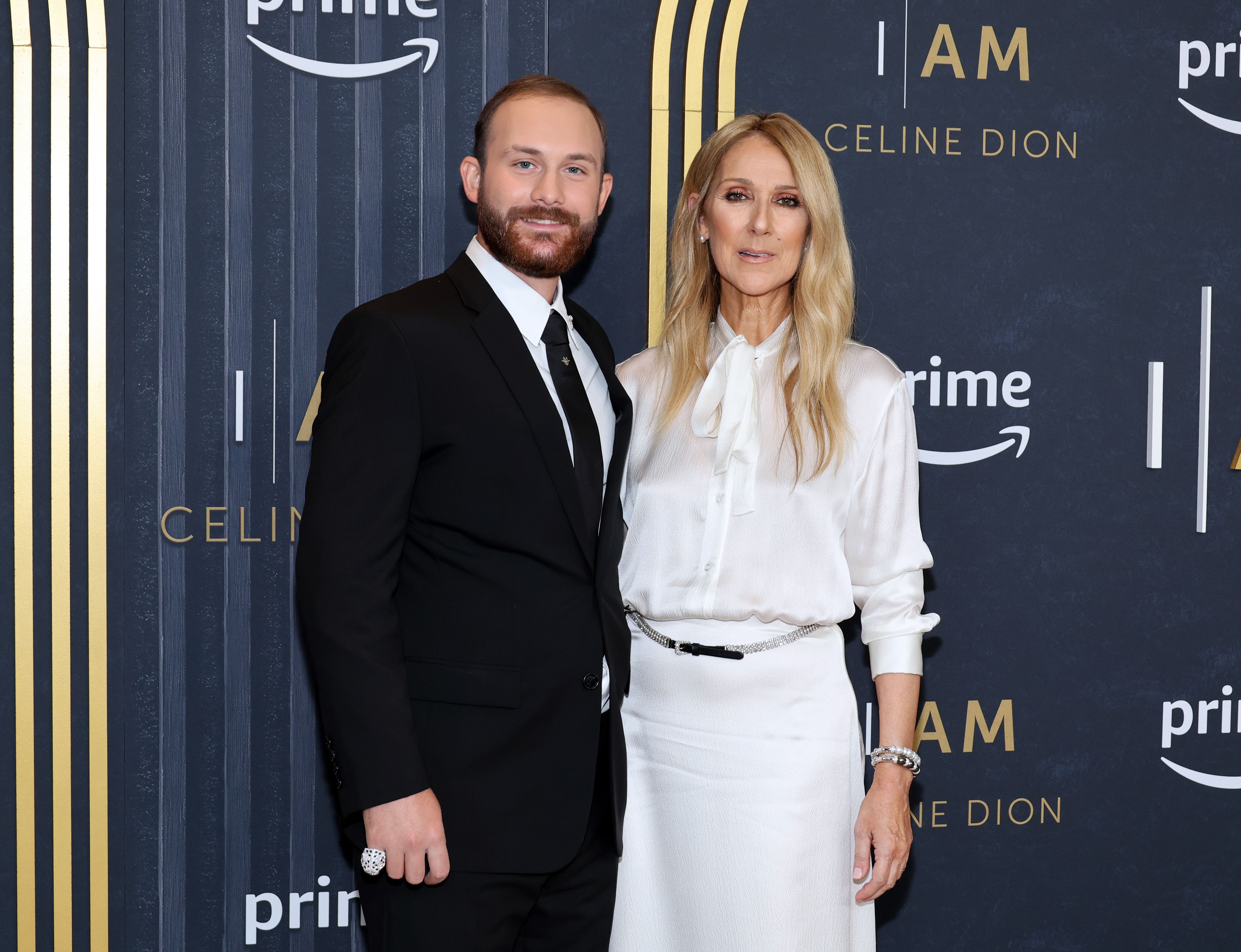 Rene-Charles Angélil und Celine Dion bei der Sondervorführung von "I Am: Celine Dion" in New York City am 17. Juni 2024. | Quelle: Getty Images