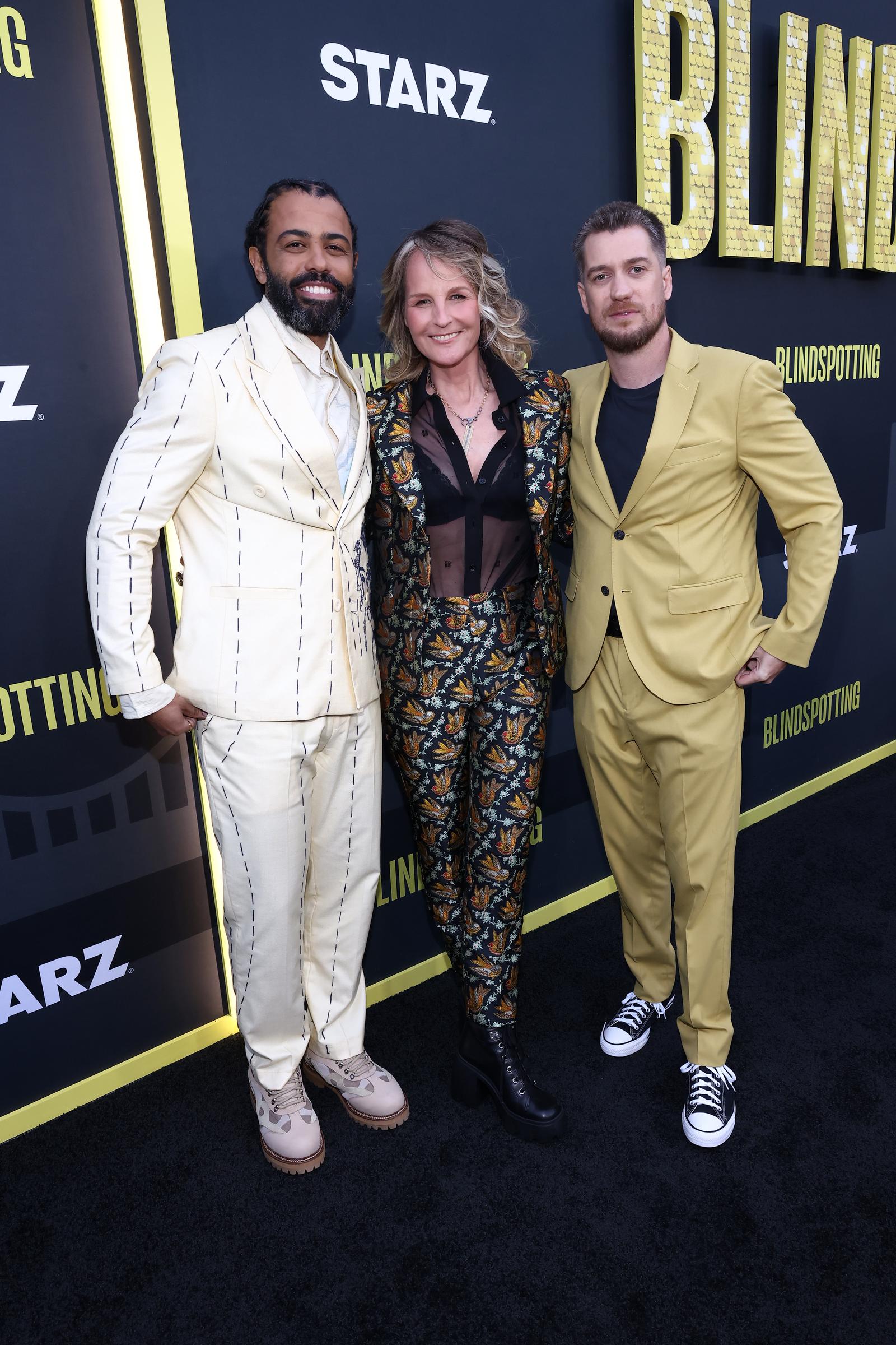 Daveed Diggs, Helen Hunt und Rafael Casal in Los Angeles, Kalifornien am 11. April 2023 | Quelle: Getty Images