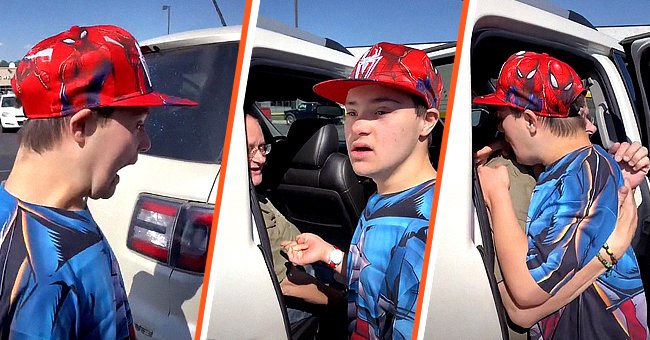 Teenager mit Down Syndrome trifft seine Mutter. | Quelle: Tiktok.com/pinkertonboysadventures