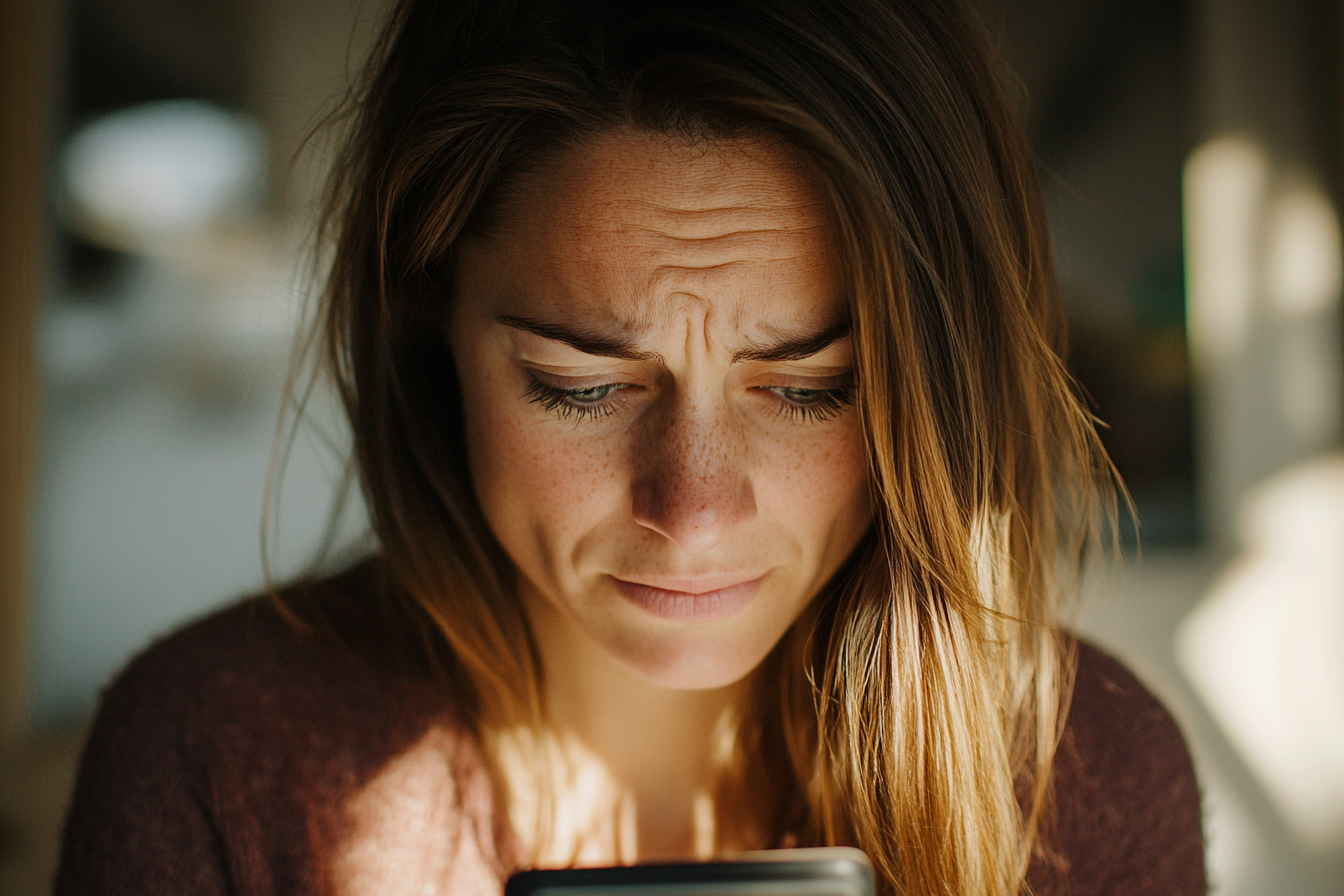 Eine Frau benutzt ihr Telefon | Quelle: Midjourney