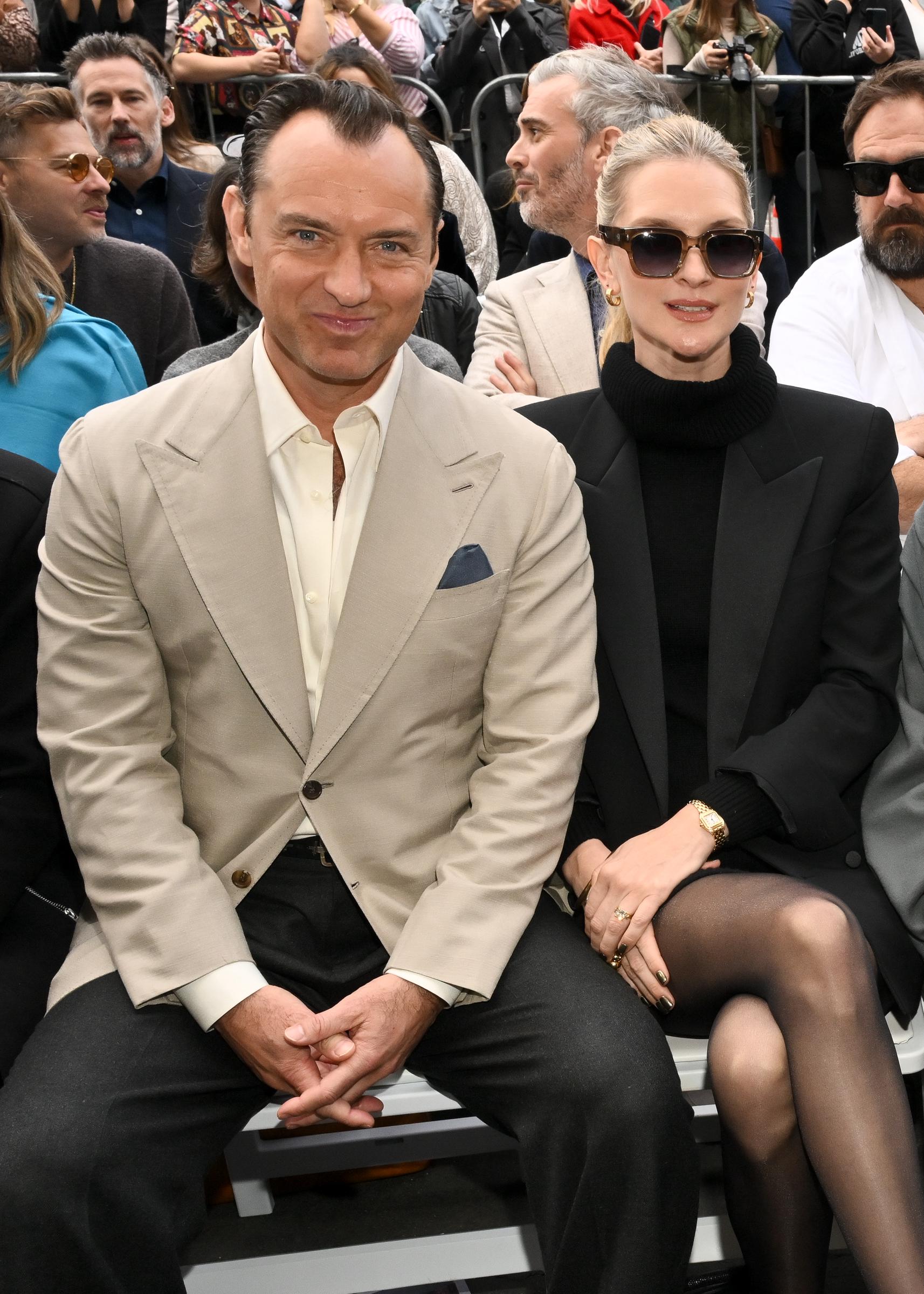 Jude Law und Phillipa Coan am 12. Dezember 2024 | Quelle: Getty Images