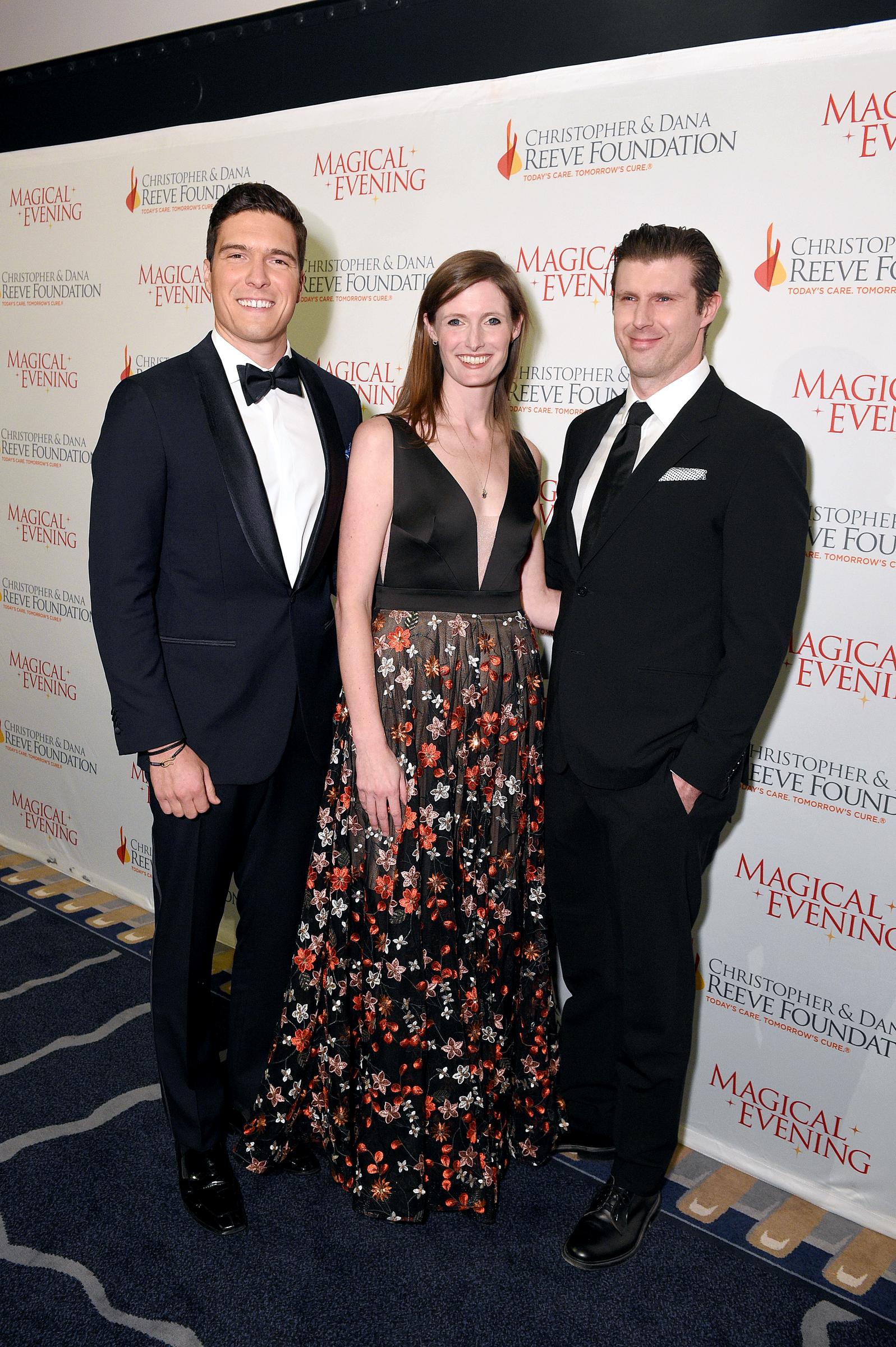 Will, Alexandra und Matthew Reeve bei der Christopher &amp; Dana Reeve Foundation Gala am 14. November 2019 | Quelle: Getty Images