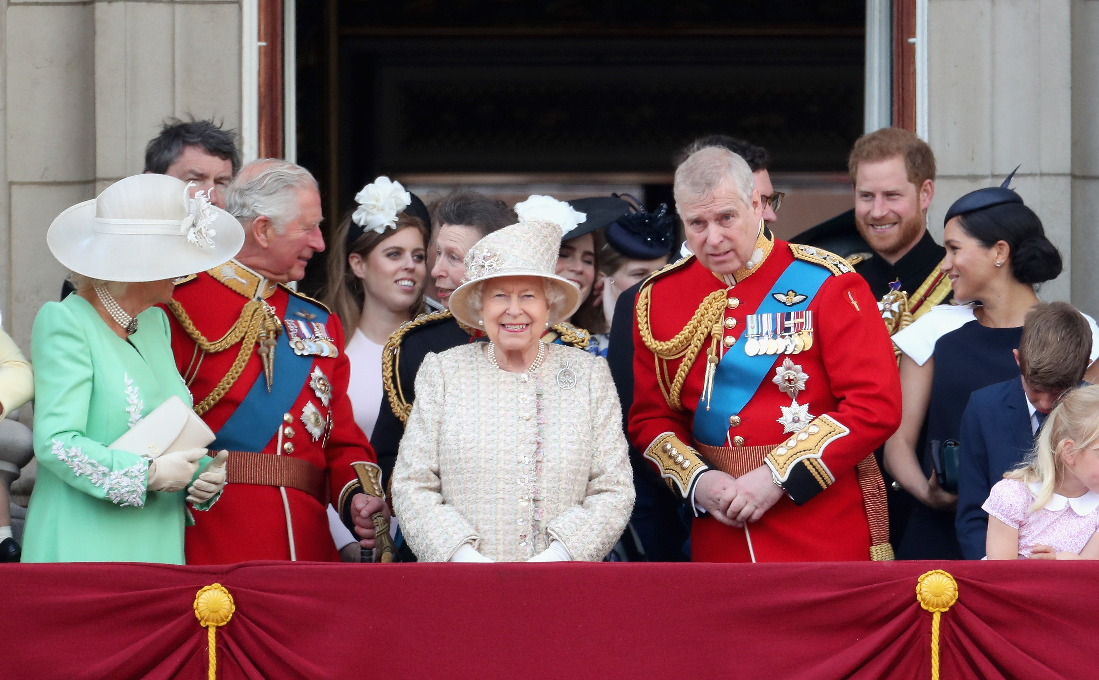Die königliche Familie bei Trooping The Colour, der jährlichen Geburtstagsparade der Queen, am 8. Juni 2019 in London, England. | Quelle: Getty Images