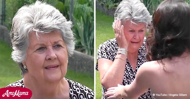 Großmutter brach in Tränen aus, nachdem sie ihre Enkelin in ihrem eigenen Abschlussballkleid sah