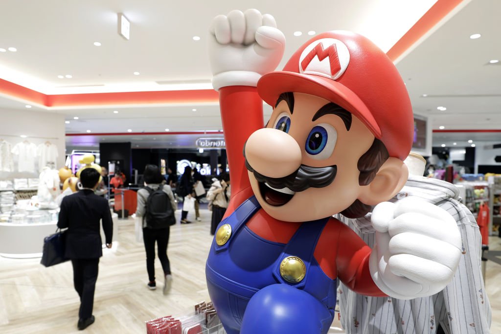 Eine Statue des Nintendo Mario-Videospiels Super Mario Brothers-Charakter Mario im Nintendo TOKYO-Laden in Tokio, Japan, am Dienstag, 19. November 2019. | Quelle: Getty Images