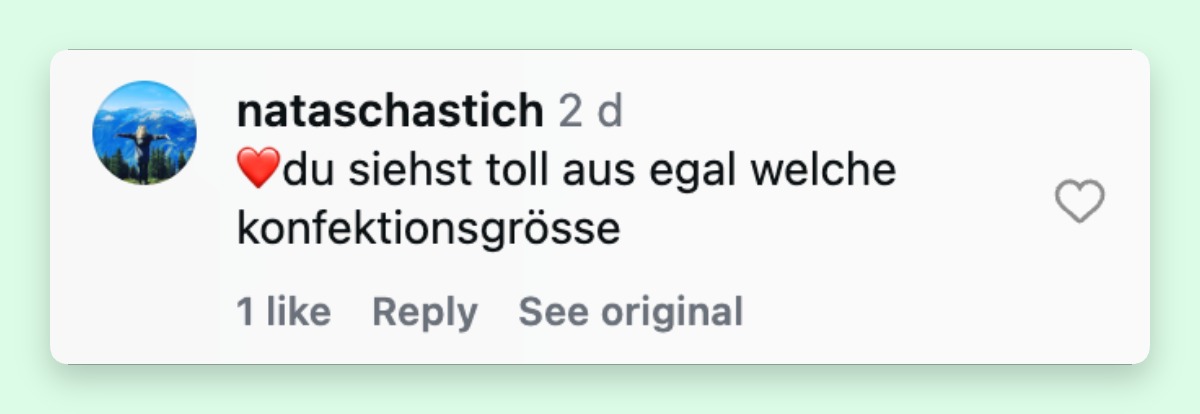 Viele Fans unterstützen Bahar unter ihrem Beitrag | Quelle: Instagram/baharkizilpolat