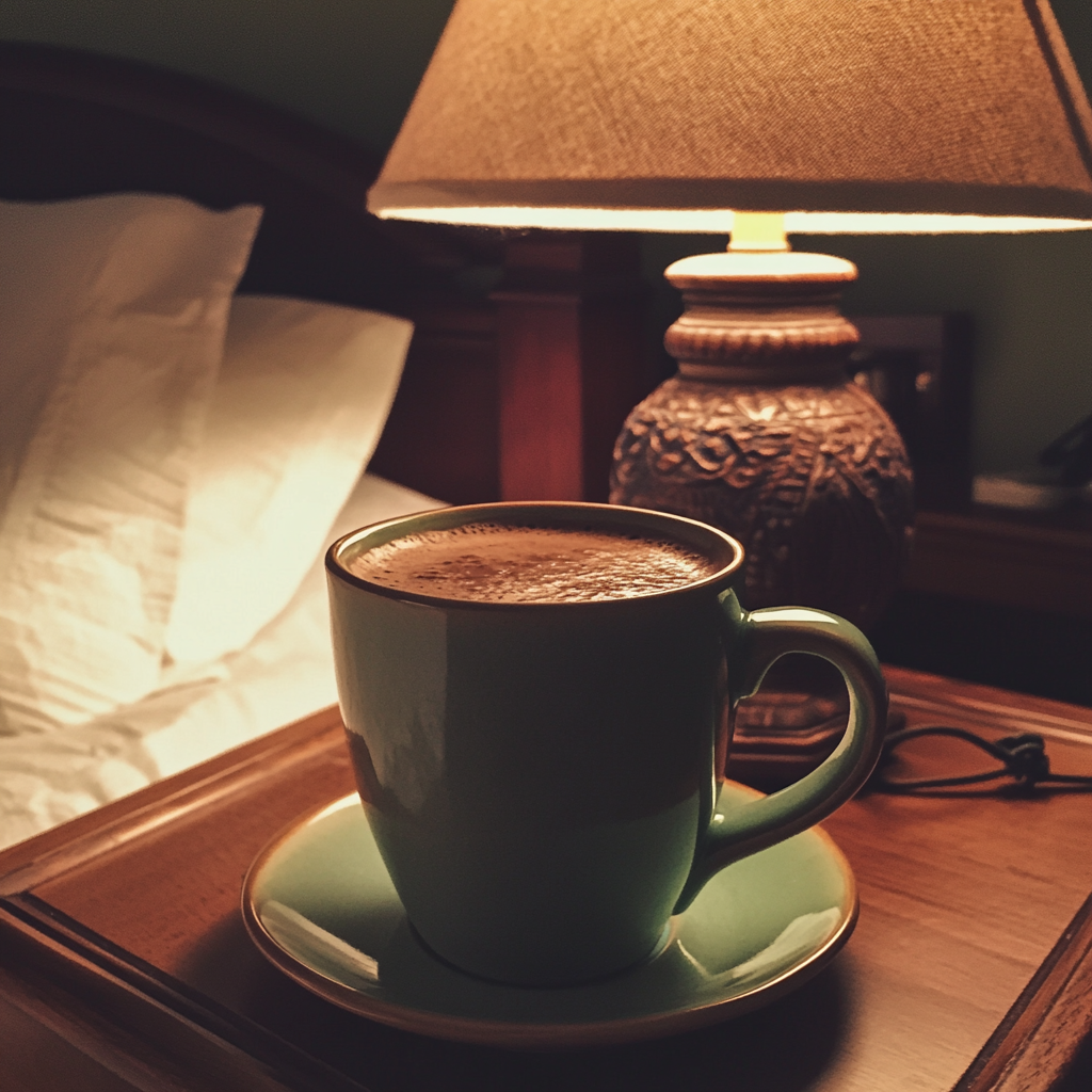 Ein Becher mit heißer Schokolade | Quelle: Midjourney