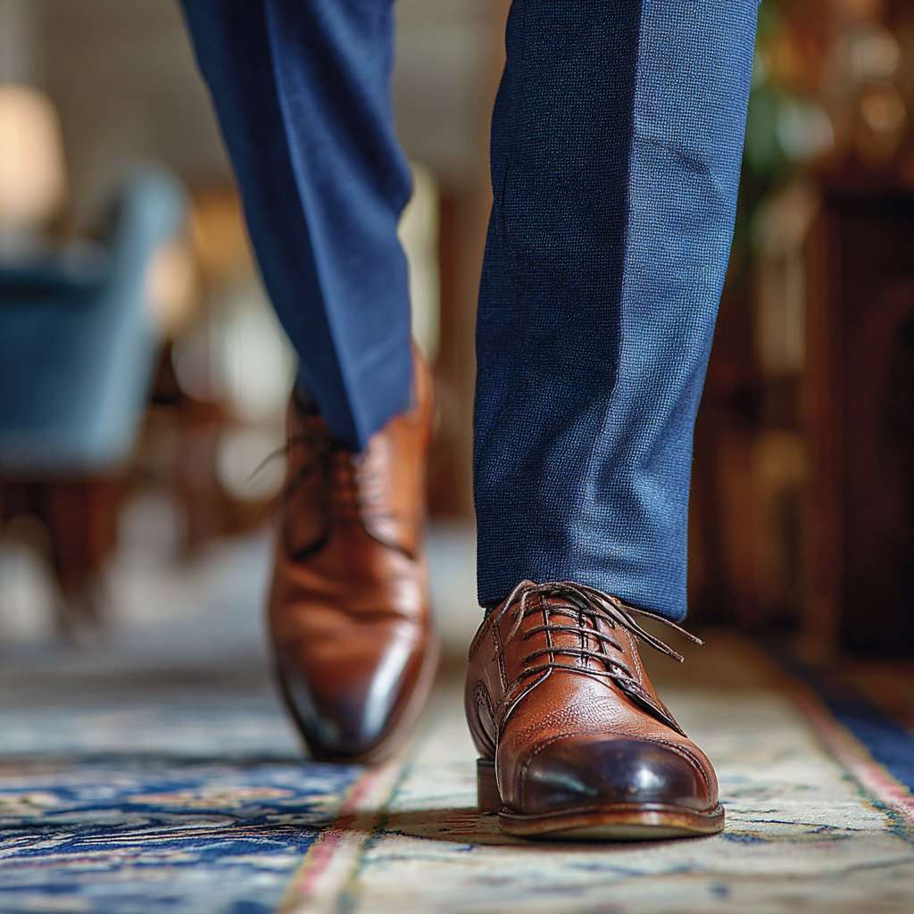 Eine Nahaufnahme eines Mannes, der weggeht | Quelle: Midjourney