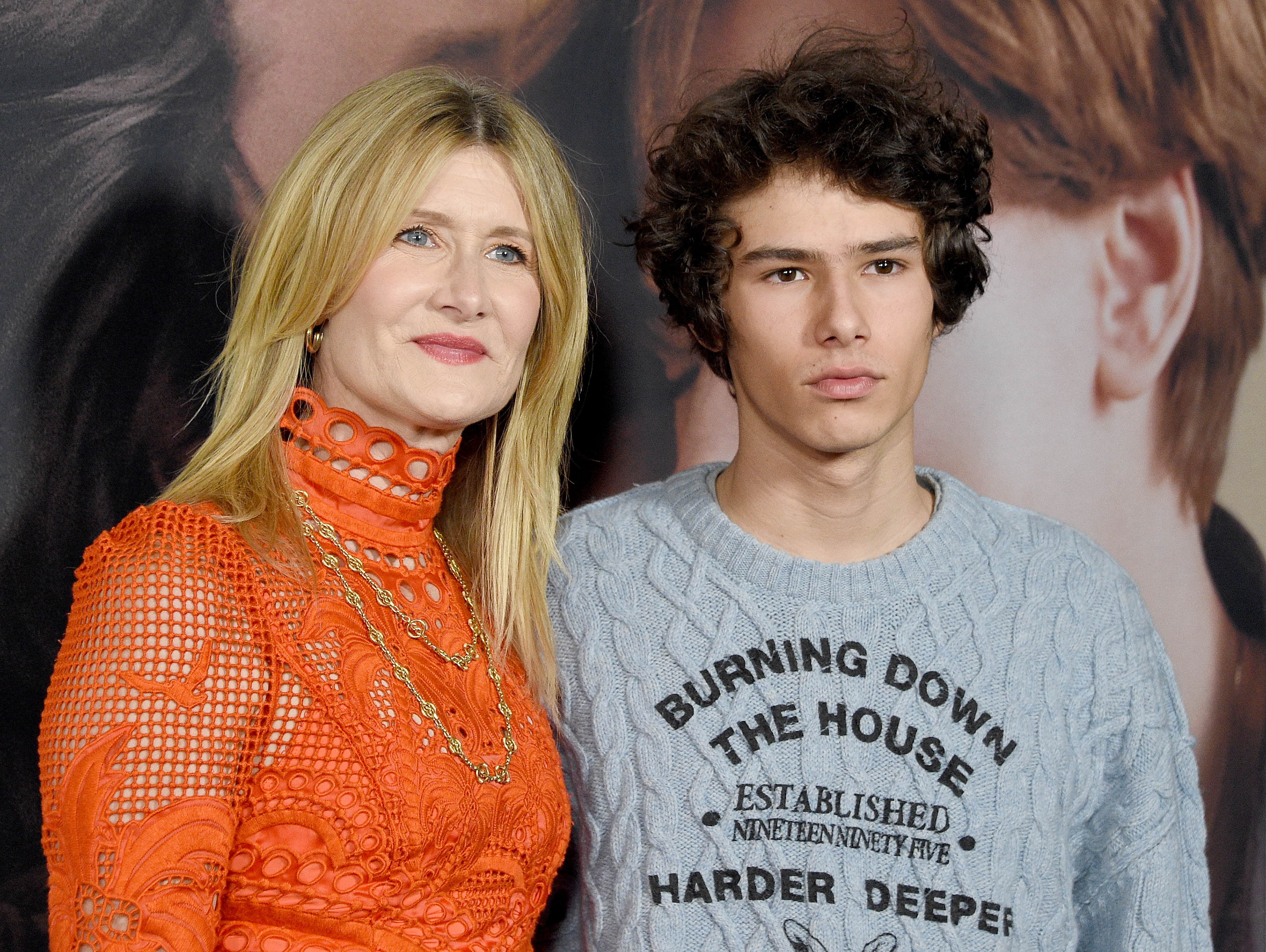 Laura Dern und Ellery Harper bei der Premiere von "Marriage Story", 2019 | Quelle: Getty Images