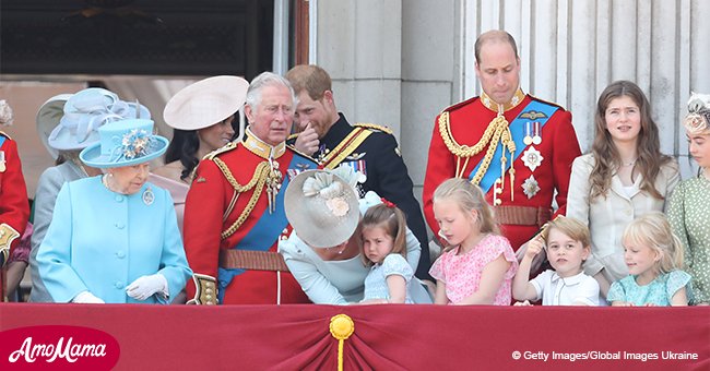 Kate Middleton zeigte ihre perfekte mütterliche Reflexen, nachdem Prinzessin Charlotte auf dem Balkon ins Straucheln kam