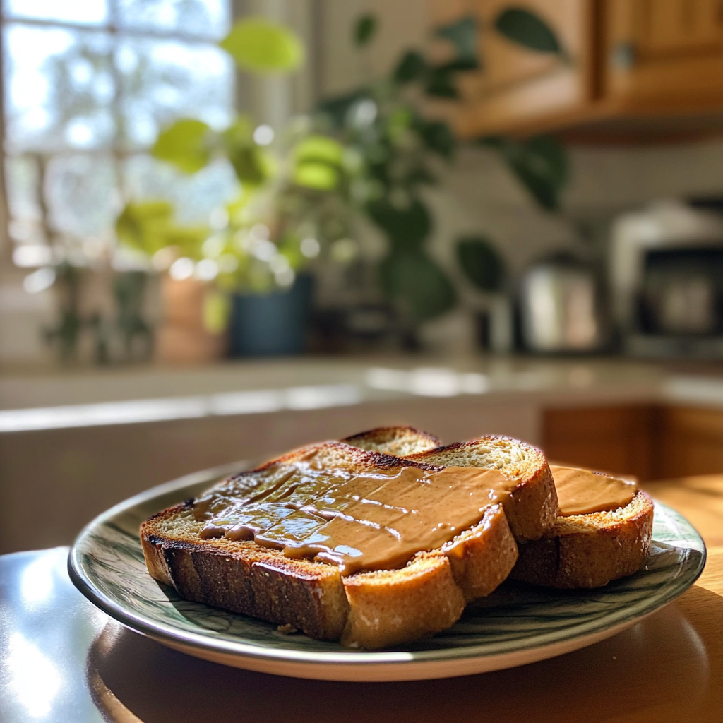 Toast auf einem Teller | Quelle: Midjourney