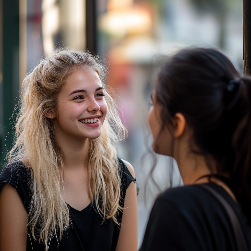 Zwei Mädchen treffen sich endlich | Quelle: Midjourney