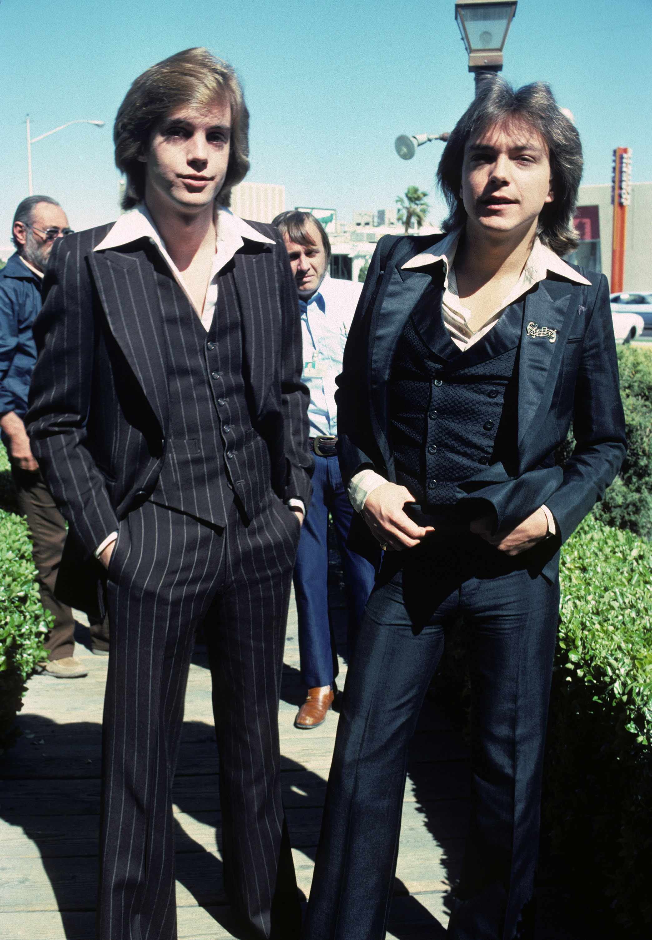 Shaun und David Cassidy bei Davids Hochzeit am 1. Januar 1970 in Las Vegas | Quelle: Getty Images