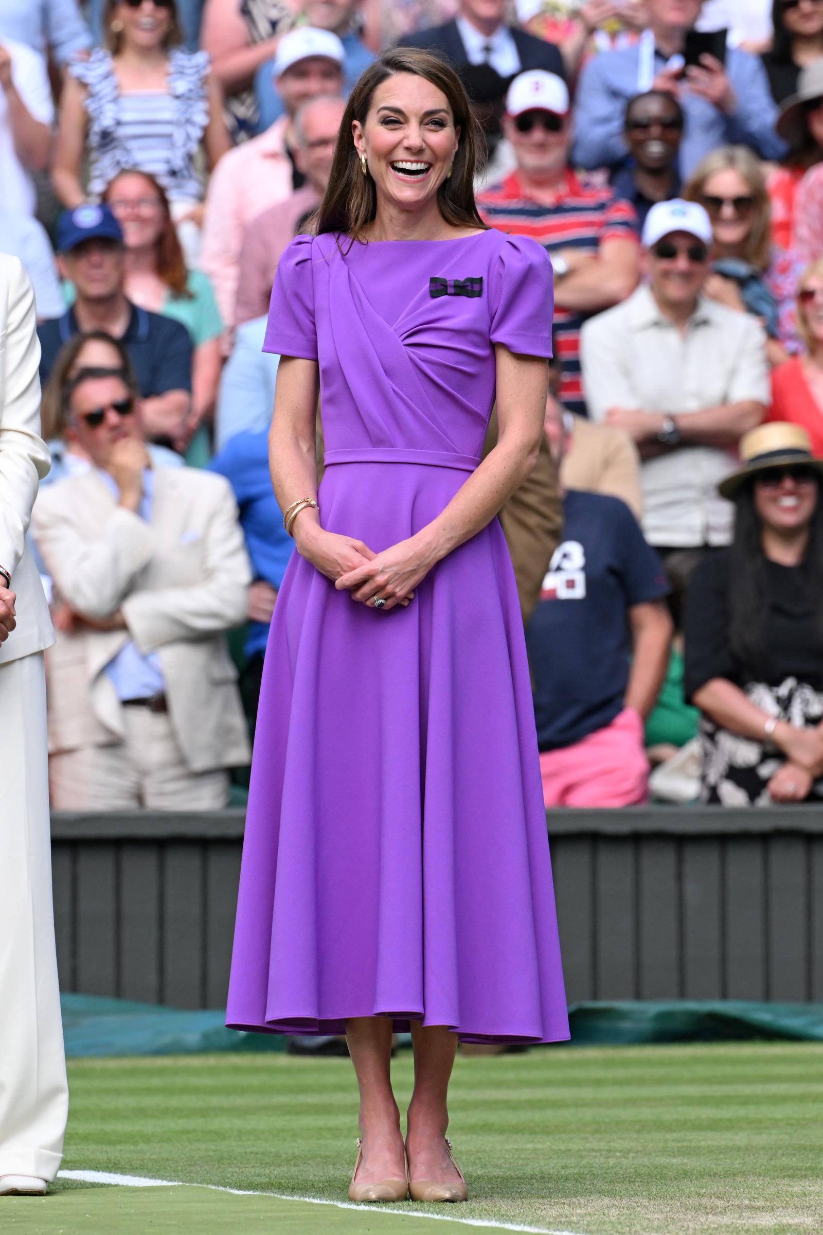 Kate Middleton im All England Lawn Tennis and Croquet Club am 14. Juli 2024 in London, England. | Quelle: Getty Images