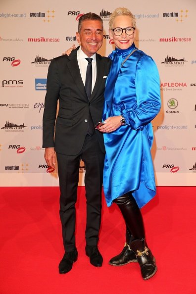 Bärbel Schäfer und ihr Ehemann Michel Friedmann, 13th Live Entertainment Award 2018, Frankfurt am Main | Quelle: Getty Images