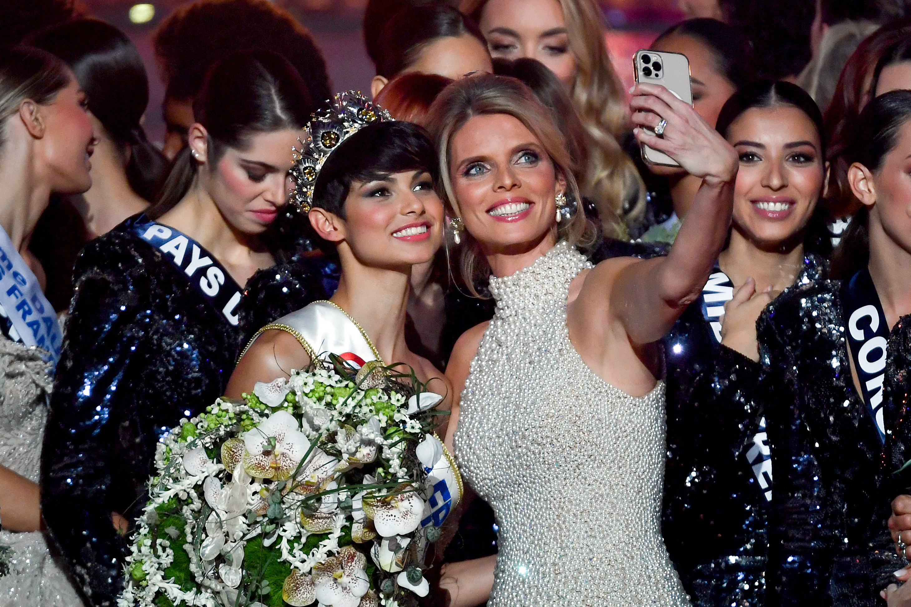 Eve Gilles, Miss Frankreich 2024, bei der Krönung zur Miss Frankreich 2024 in Dijon im Jahr 2023 | Quelle: Getty Images