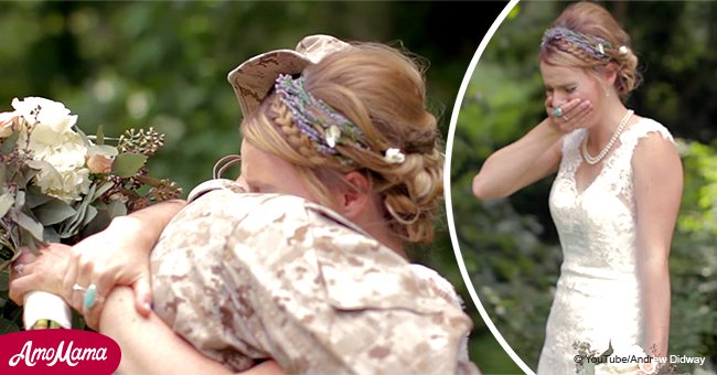 Ein Marinesoldat überrascht seine Schwester bei ihrer Hochzeit in einem emotionalen Video