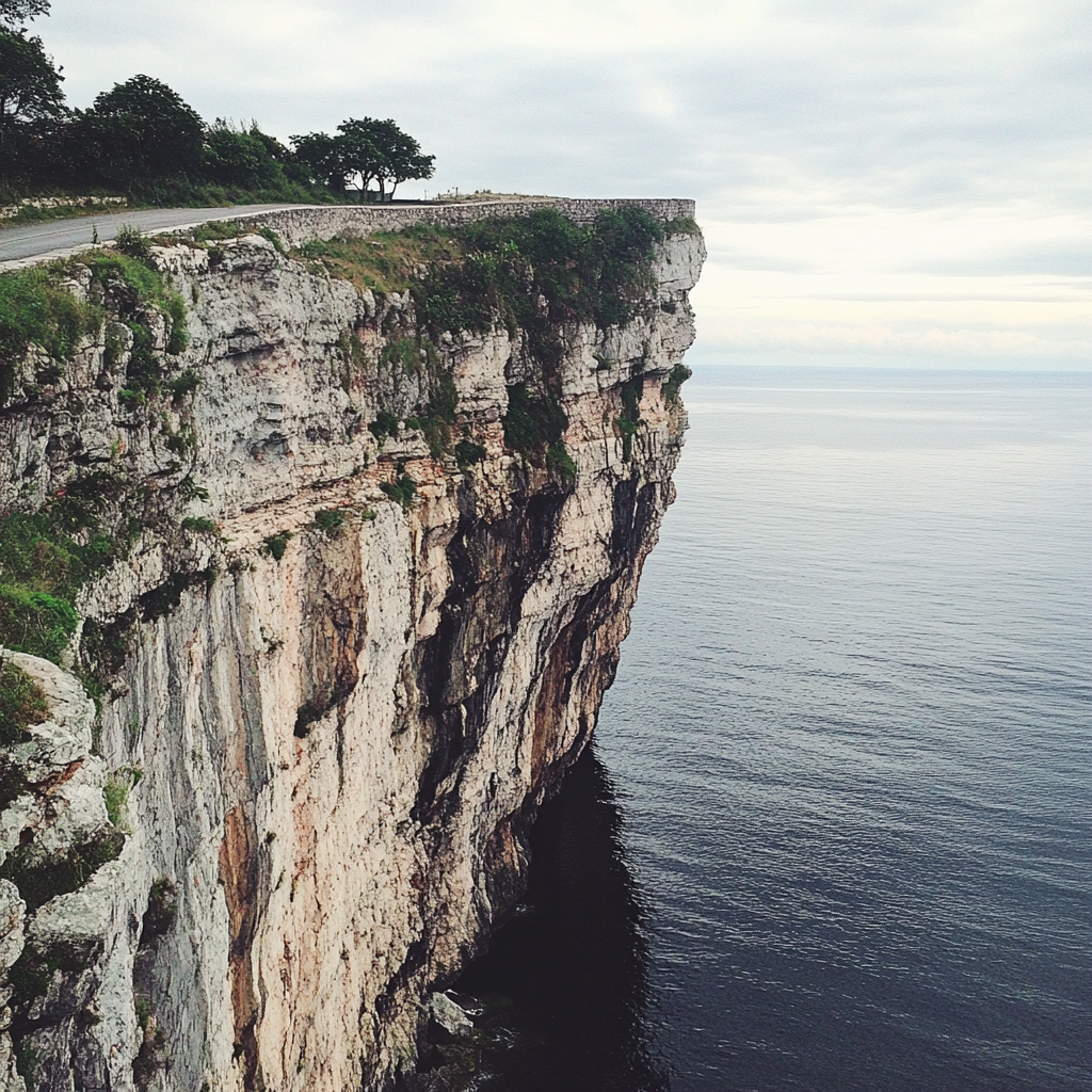 Eine steile Klippe | Quelle: Midjourney