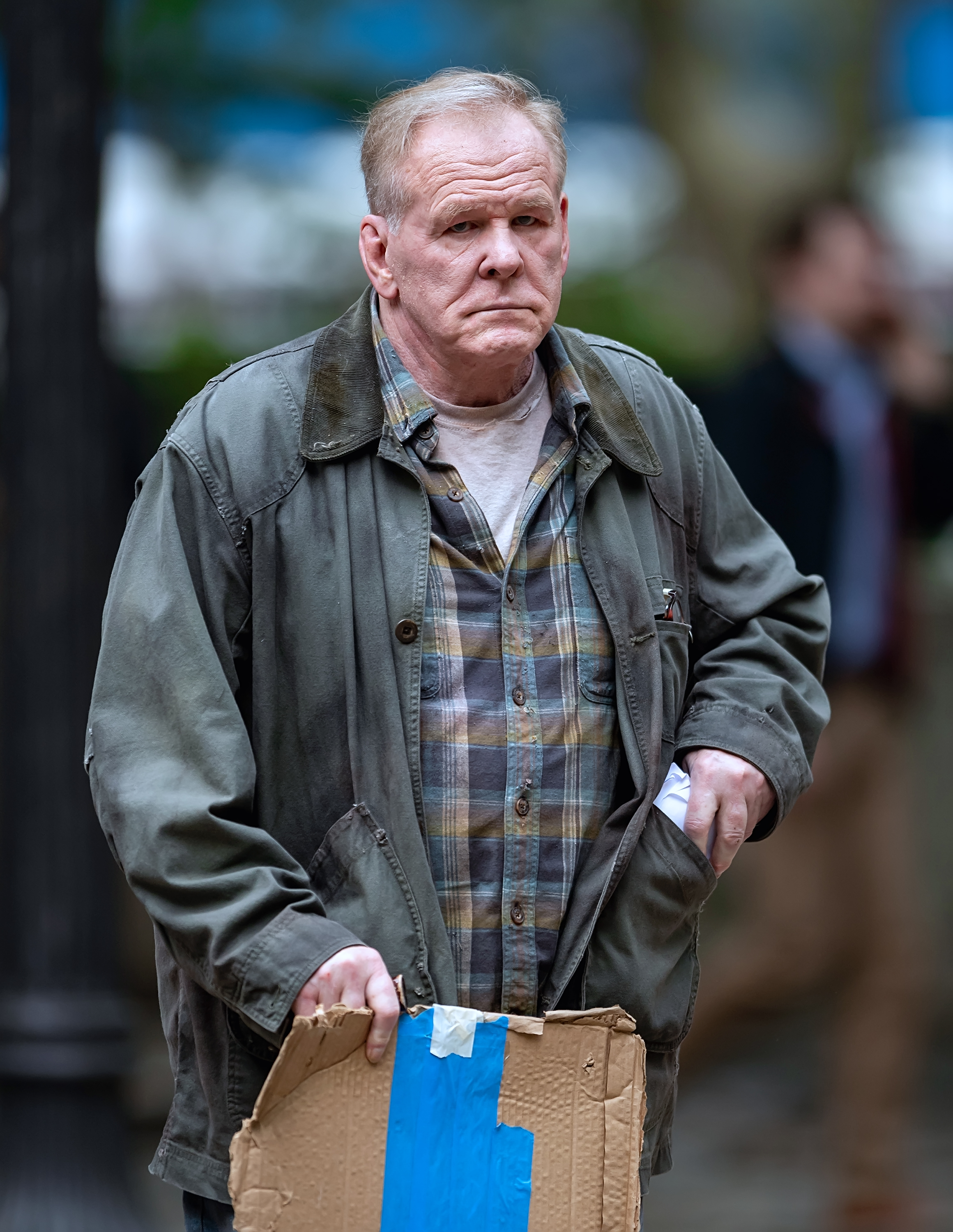 Nick Nolte bei den Dreharbeiten zum Film "Rittenhouse" 2021 | Quelle: Getty Images